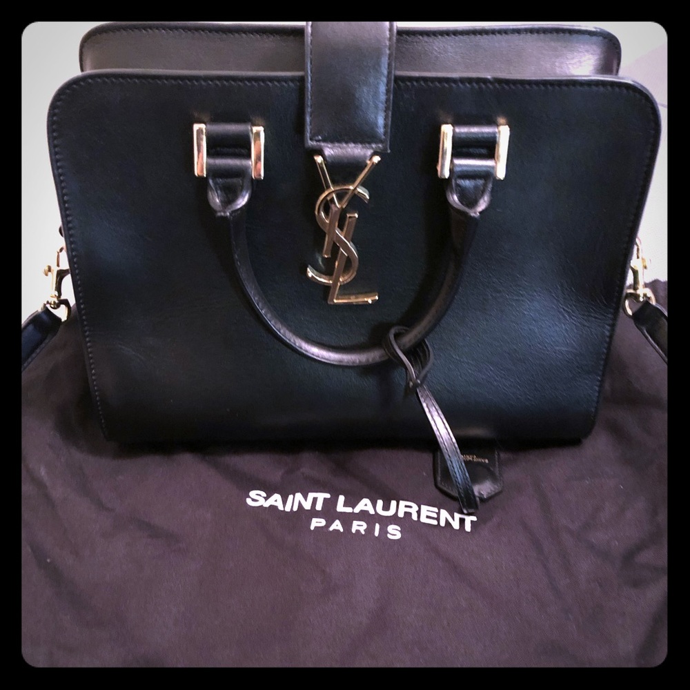 Yves Saint Laurent Baby Cabas bag- Black